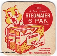 Stegmaier 6 Pak Beer Coaster