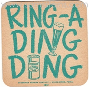 Stegmaier's Ring A Ding Ding  Beer Coaster