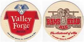 Valley Forge Rams Head Ale Beer Coaster