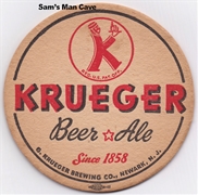 Krueger Beer Ale Beer Coaster