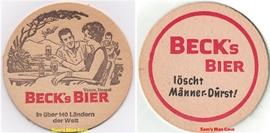 Beck's Bier Mount Vesuvius Beer Coaster