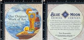 Blue Moon Work of Art Beer Coaster
