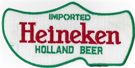 Heineken Shoe Large Block Print Beer Patch