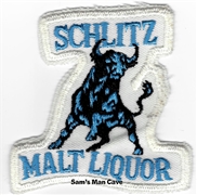 Schlitz Malt Liquor Bull Beer Patch