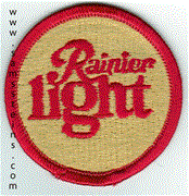 Rainier light Round Beer Patch