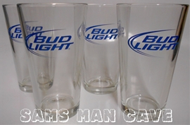 Bud Light Pint Glass Set of Four