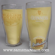 Guinness Smithwick's All Irish Black & Tan Glass Set of Two