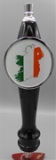 Ireland Flag Map Tap Handle