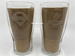 Budweiser Phillies Tulip Pint Glass Set of Two