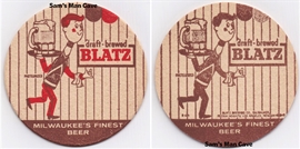 Blatz Waiter Beer Coaster