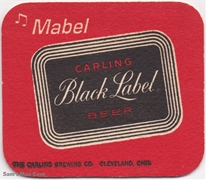 Carling Black Label Mabel Beer Coaster