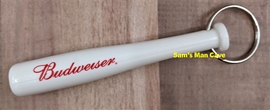Budweiser Baseball Bat Bottle Opener Keychain