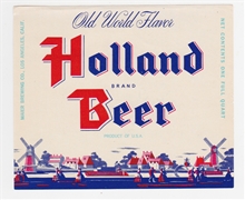 Holland Beer Label