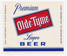 Olde Tyme Lager Beer