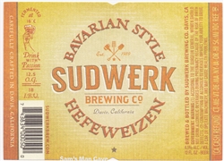 Sudwerk Bavarian Style Hefeweizen Label