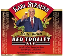 Karl Strauss Red Trolley Ale Label