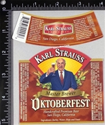 Karl Strauss Oktoberfest Beer Label with neck