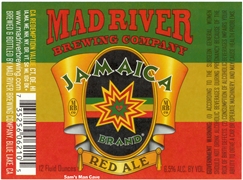 Mad River Jamaica Red Ale Label