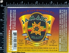 Mad River Jamaica Sunset India Pale Ale Label