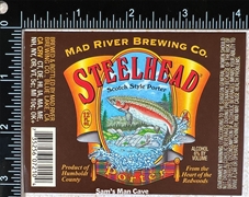 Mad River Steelhead Porter Label