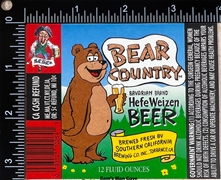 Bear Country Hefe Weizen Beer Label