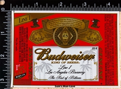 Budweiser Line 1 Beer Label