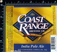 Coast Range India Pale Ale Label