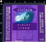 Great Beer Guam Violet Storm Lager Label