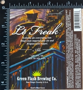 Green Flash Le Freak Beer Label