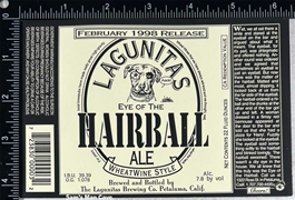 Lagunitas Hairball Ale Label