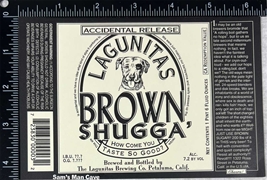 Lagunitas Brown Shugga' Beer Label