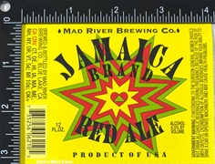 Mad River Jamaica Red Ale Label