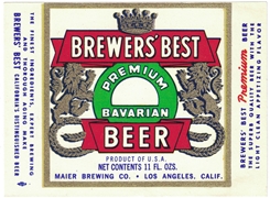 Brewers Best Premium Bavarian Beer Label