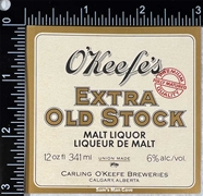O'Keefe Extra Old Stock Malt Liquor Label