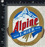Alpine Biere Lager Beer Label