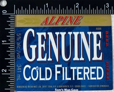 Alpine Biere Beer Label