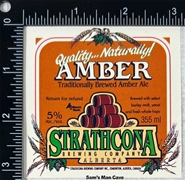 Strathcona Amber Beer Label