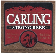 Carling Strong Beer Bière Label