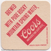 Coors Beer Coaster