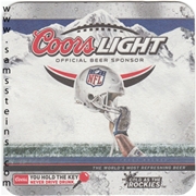 Coors Light NFL Beer Coaster