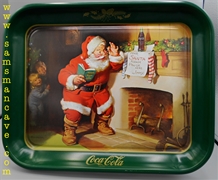 Coca Cola Santa Good Boys and Girls Tray