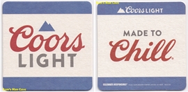 Coors Light Chill Beer Coaster