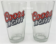 Coors Light Pint Glass Set