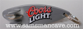 Coors Light Surfboard Bottle Opener Keychain