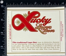 Lucky Lager Beer Label