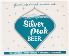 Silver Peak Beer Label