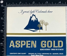 Aspen Gold Beer Label