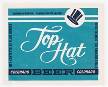 Top Hat Beer Label