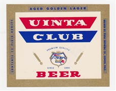 Uinta Club Beer Label