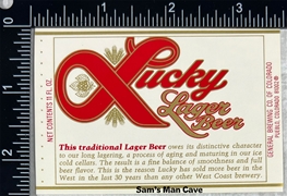 Lucky Lager Beer Label